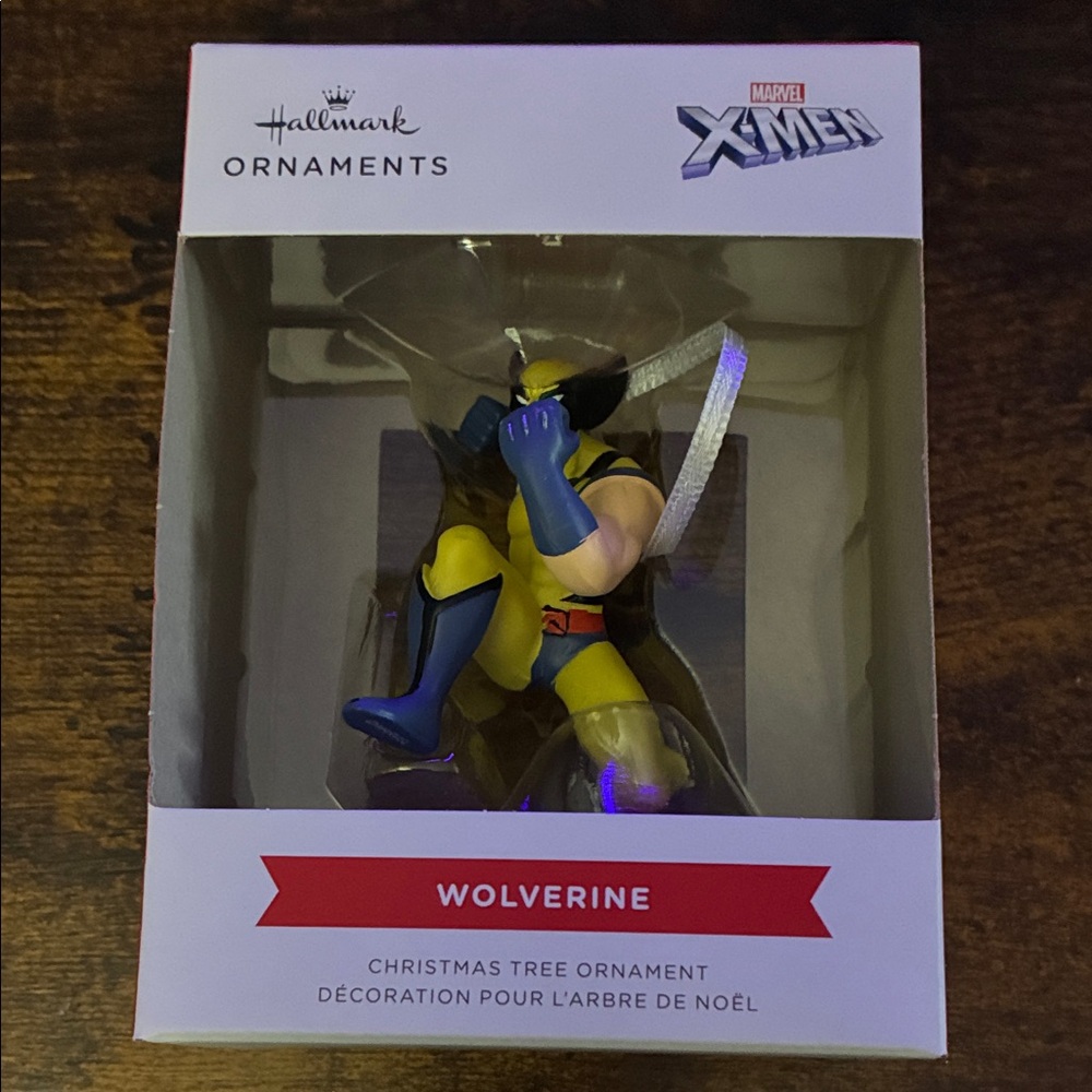 Hallmark X-Men Wolverine Ornament - Blue and Yellow